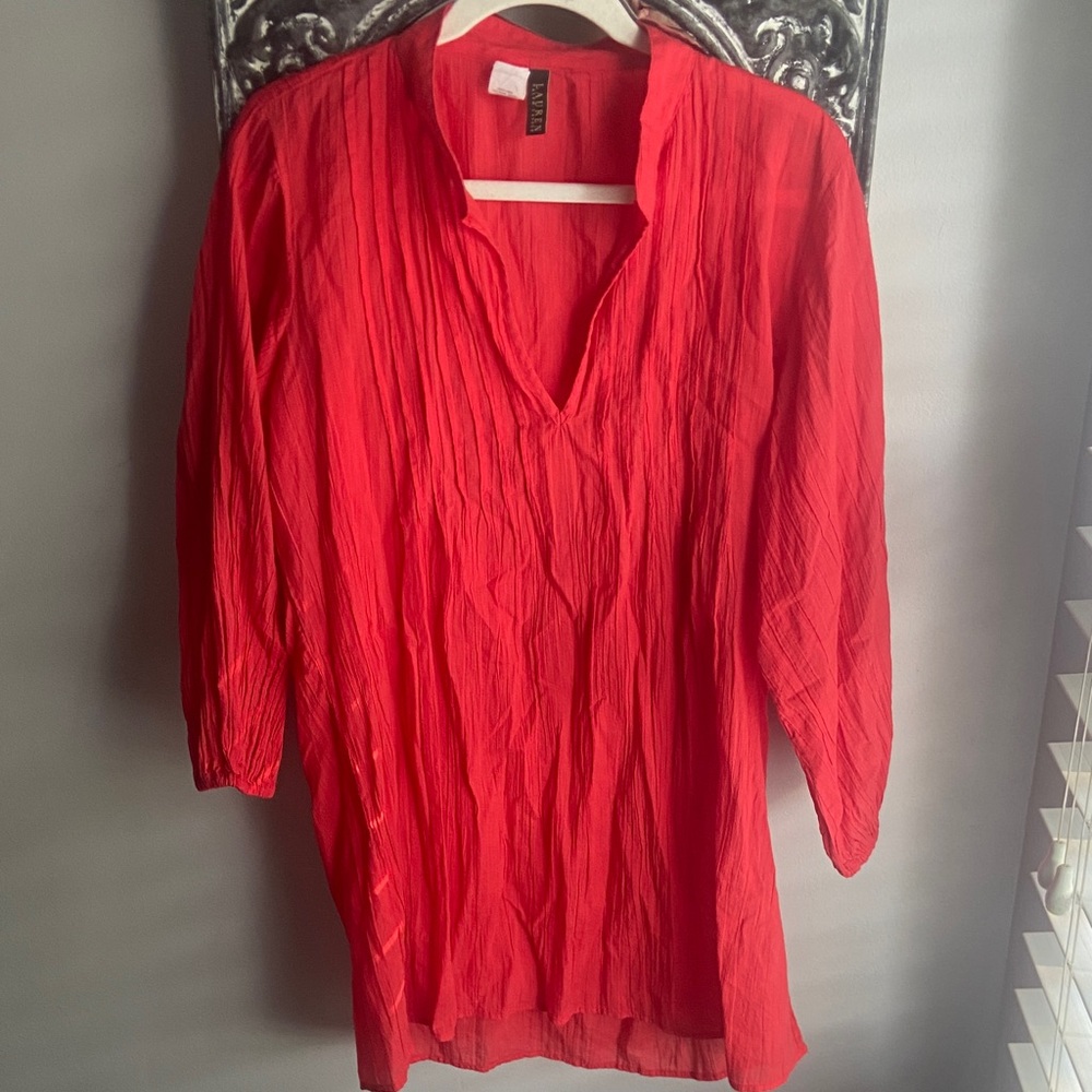 Ralph Lauren Vibrant Red Coverup